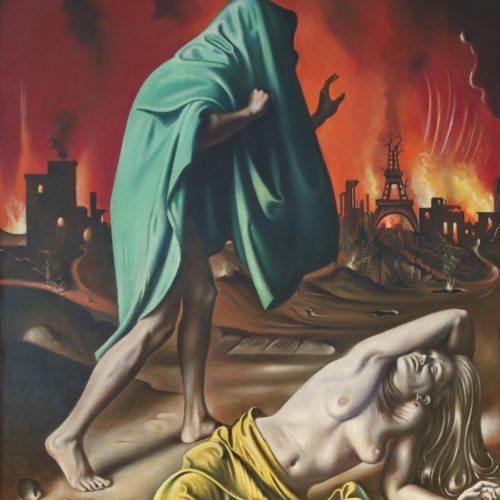 Gregorio Sciltian Mors atomica, 1978 olio su tela, cm 215×150