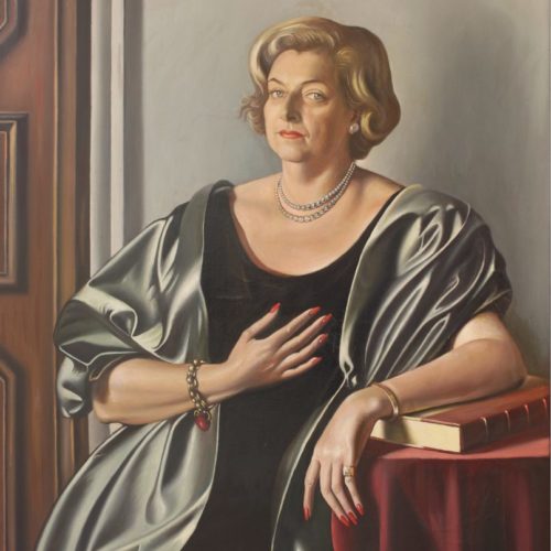 Gregorio Sciltian Ritratto della signora Elena Sciltian, 1966 olio su tela, cm 110×85