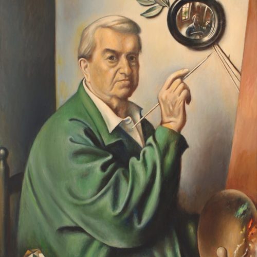 Gregorio Sciltian Autoritratto, 1983 olio su tela, cm 90×70