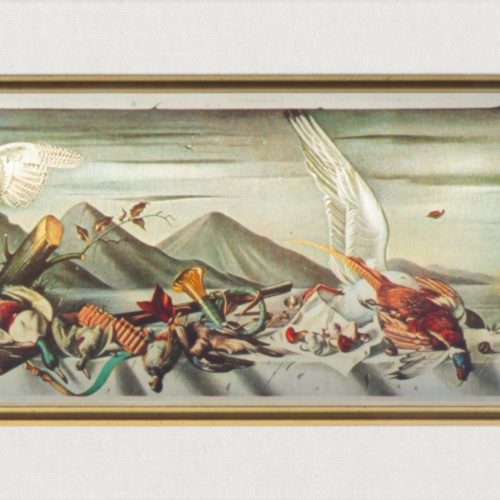 Gregorio Sciltian dal Ciclo delle quattro stagioni – autunno in Lombardia riproduzione litografica su lastra d’argento, cm 15×45