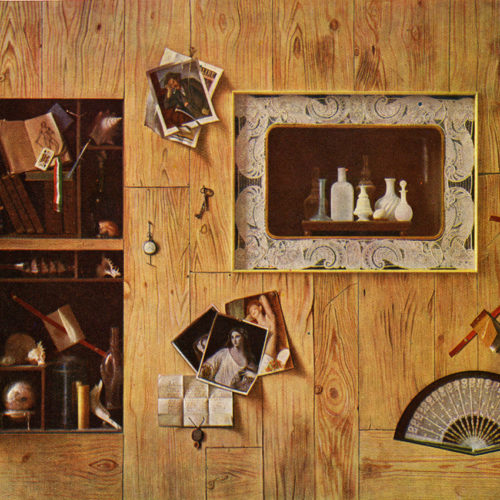 VII Triennale, il particolare del trompe l'oeil di Sciltian, 1940.