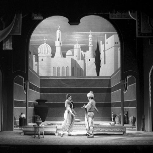 Foto di scena Abu Hassan di Carl Maria von Weber, Piccola Scala, Milano, 1958